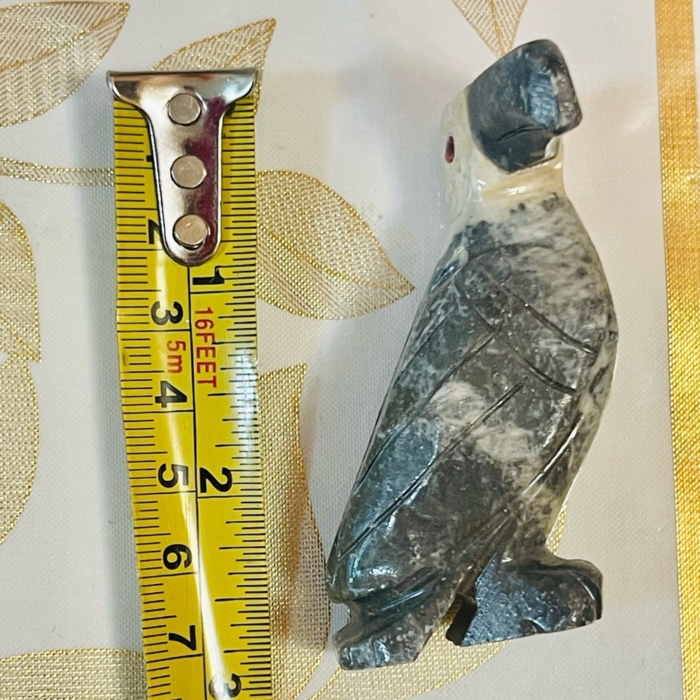 VTG Stone Carved Toucan Bird Statue Figurine Gemstone Southwest Style - Picture 3 of 6